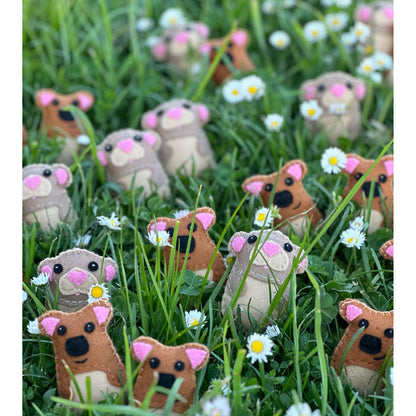 Pademelon babies and Pygmy possumThese adorable Pygmy possums and baby Pademelons are "Experience cuteness overload with these handmade Pygmy possum soft toys from Tasmania. Perfect as gifts or stocking fillers, these adorable possum babies are sure to br