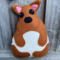 Paddymelon soft toy. Australian animal made from wool felt.Paddymelon soft toy. Handmade in Tasmania from wool felt, Souvenir plush Australian AnimalTasmanian Softies