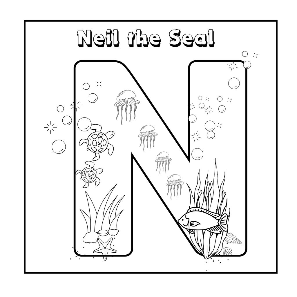 Neil the Seal Colouring Book